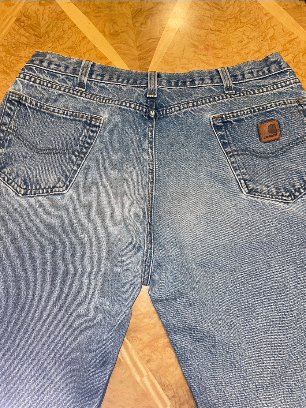 Carhartt Men's Light Wash Straight Jeans Size 40x32 - Picture 15 of 16